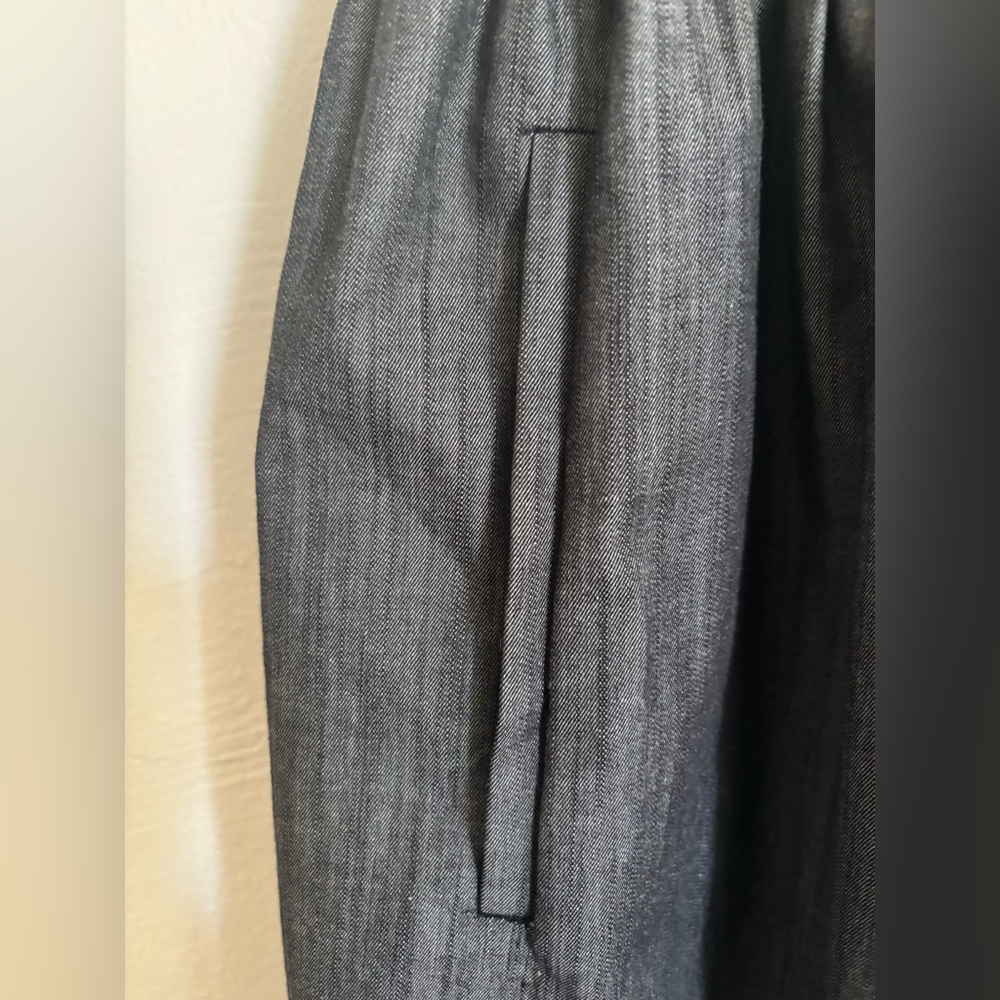 Calvin Klein Strapless Fit and Flare Chambray Dress Size 6 - Picture 5 of 8